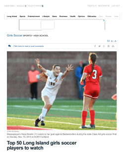 Top 50 Long Island girls soccer players to watch