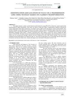 IDENTIFICATION AND LOCATION OF FAULT ON A