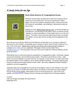 Making Peace with the Land