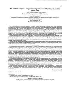 The southern Caspian: A compressional depression floored by a
