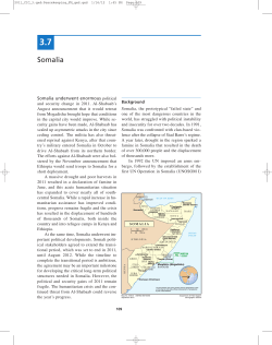 Somalia Mission Notes - Global Peace Operations Review