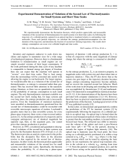 Experimental Demonstration of Violations of the Second Law of