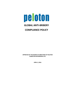 Policy on Corrupt Foreign Practices