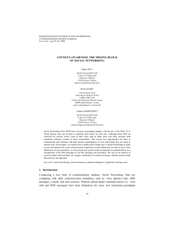 Context-Awareness, the missing block of Social Networking