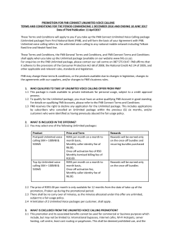 promotion for fnb connect unlimited voice calling terms and