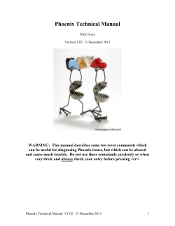 Phoenix Technical Manual