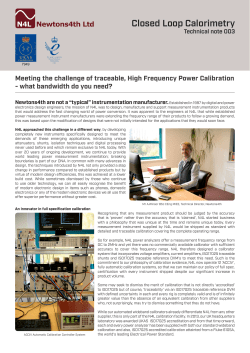 Closed Loop Calorimetry