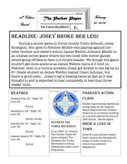 Headline- Josey Broke Her Leg! February 20