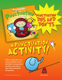 Punctuation dos and don`ts