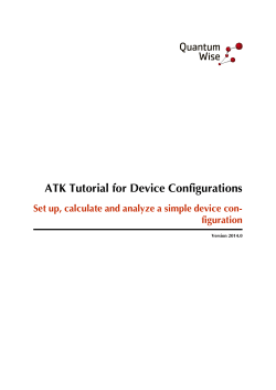ATK Tutorial for Device Configurations