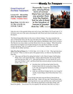 Great Events of the New Testament