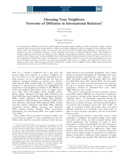 Choosing Your Neighbors: Networks of