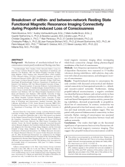 Breakdown of within- and between-network Resting State