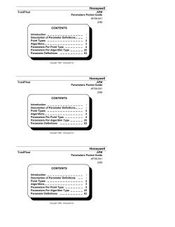 TotalPlant APM parameters pocket Guide