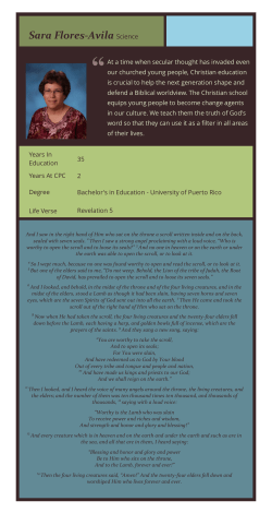 Sara Flores-Avila Science - Citrus Park Christian School