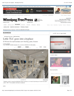 Little TLC goes into cityplace - Winnipeg Free Press