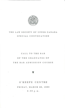 o`keefe centre - The Law Society of Upper Canada