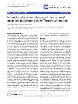 Improving signal-to-noise ratio in transcranial magnetic resonance