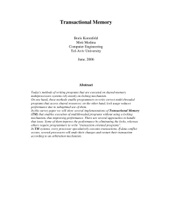 Transactional Memory Survey