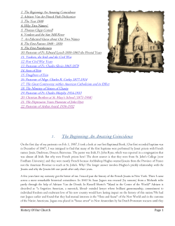 1. The Beginning: An Amazing Coincidence