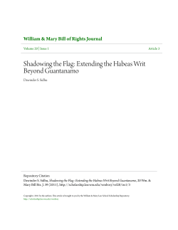 Shadowing the Flag: Extending the Habeas Writ Beyond Guantanamo