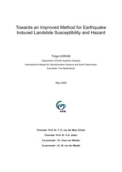 Towards an Improved Method for Earthquake Induced Landslide