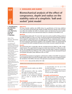 Biomechanical analysis of the effect of congruence, depth and