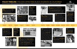 policy timeline: policies affecting black students in california