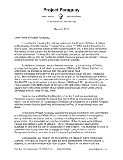 Mar 2016 - Project Paraguay