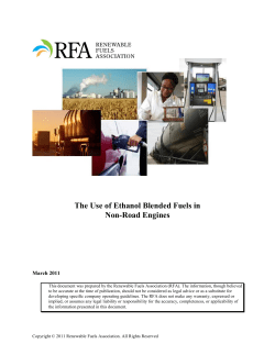 The Use of Gasoline and Gasoline Ethanol Blends in Non