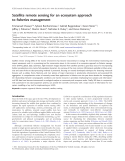 Satellite remote sensing for an ecosystem