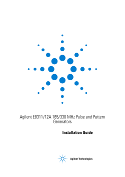 Agilent E8311/12A 165/330 MHz Pulse and Pattern