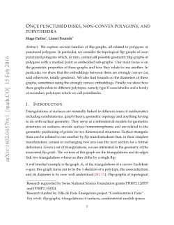 Once punctured disks, non-convex polygons, and pointihedra