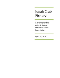 Jonah Crab Fishery