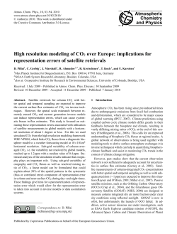 High resolution modeling of CO2 over Europe: implications for