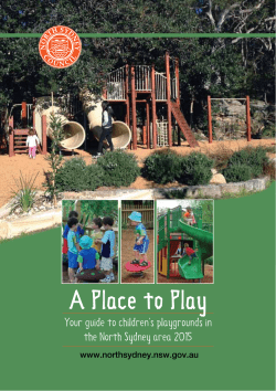 A Place to Play - North Sydney Council