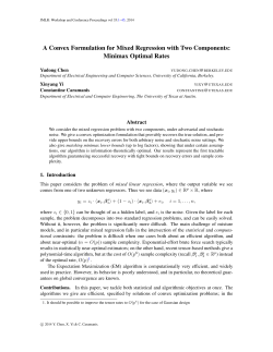 A Convex Formulation for Mixed Regression with Two Components