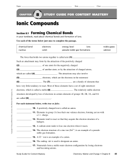 Study Guide for Content Mastery