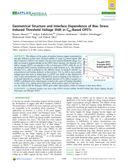 Geometrical Structure and Interface Dependence of Bias Stress