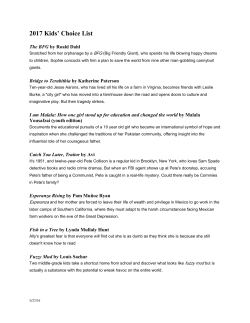2017 Kids` Choice List - Bridges Library System