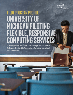 Data Center Transformation: University of Michigan ARC