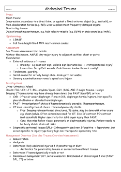 Abdominal Trauma