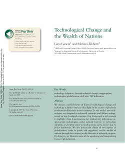 Technological Change and the Wealth of Nations