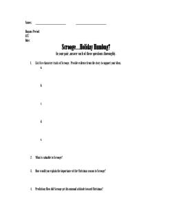 Scrooge&hellip;Holiday Humbug?