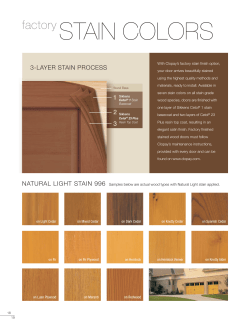 factory STAIN COLORS
