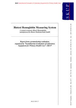 Biotest Hemoglobin Measuring System