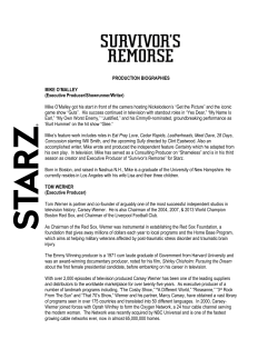 PRODUCTION BIOGRAPHIES