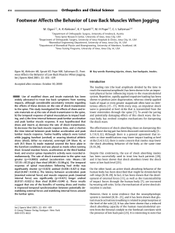 Footwear Affects the Behavior of Low Back Muscles When Jogging