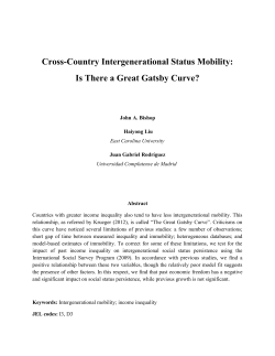 Cross-Country Intergenerational Status Mobility