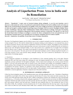 Analysis of Liquefaction Prone Area in India and Its Remediation